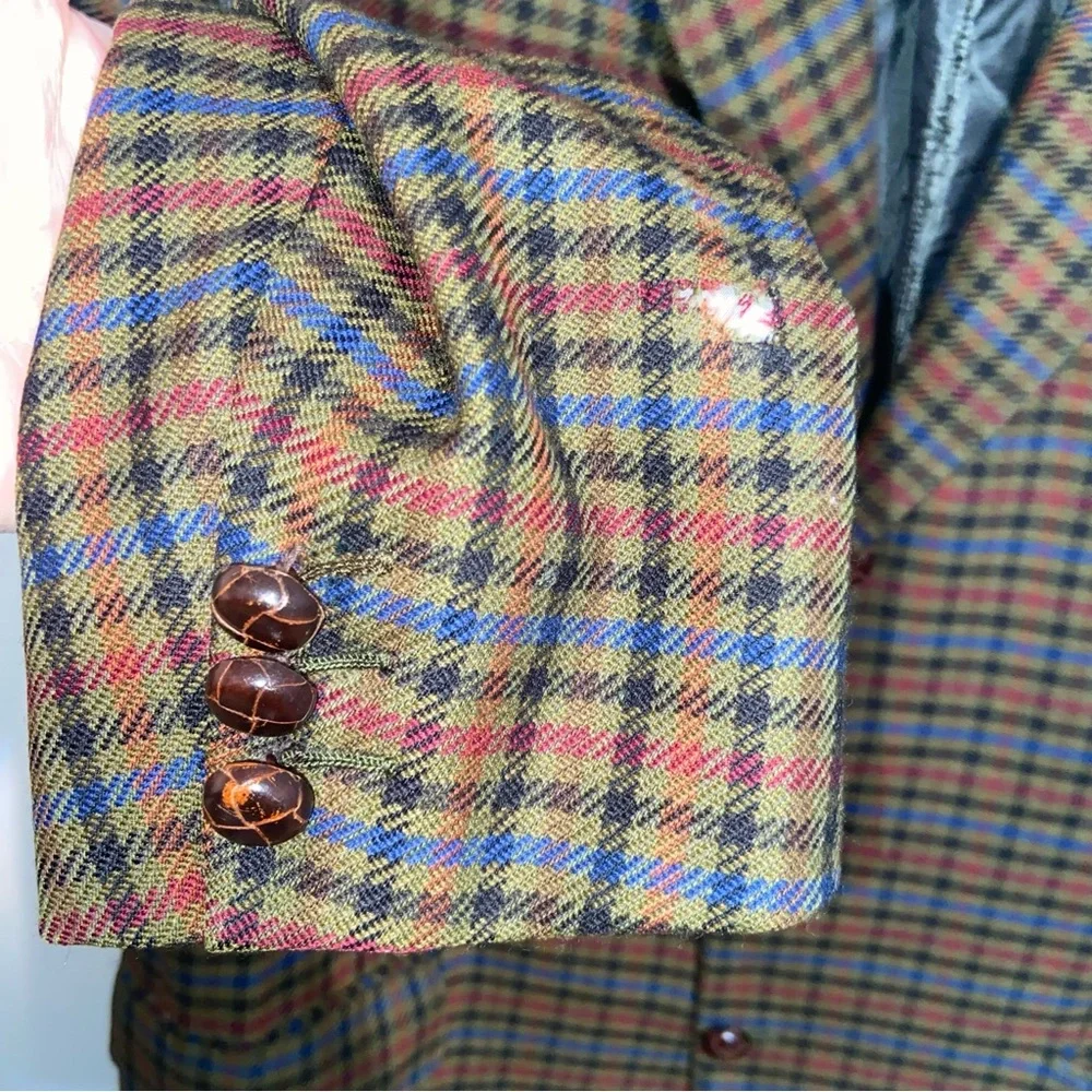 Brioni Wilkes Bashford Blazer Mens 44L Sports Coat Jacket Wool Italy *Flaw